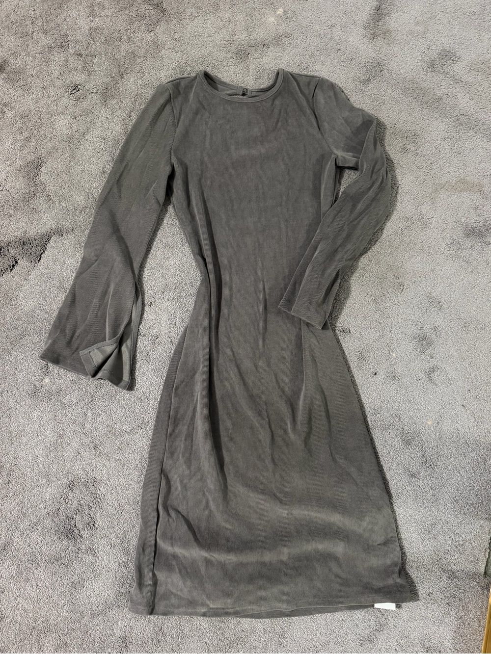 NWT Gray Oversize Open Back Dress